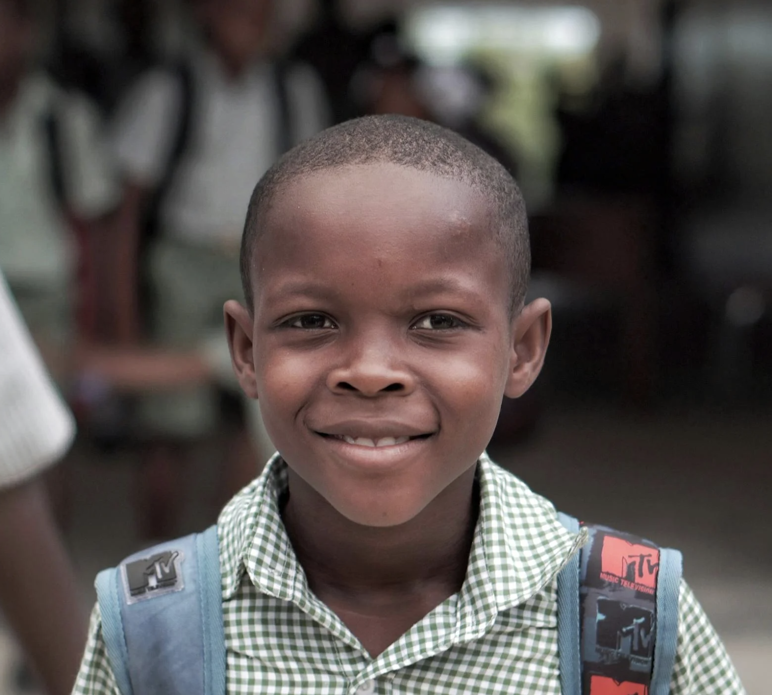 Haitian Boy In School