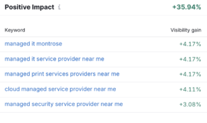 IT Services rankings Impact