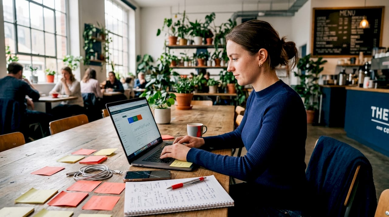 Marketer monitoring user experience with SEO tools
