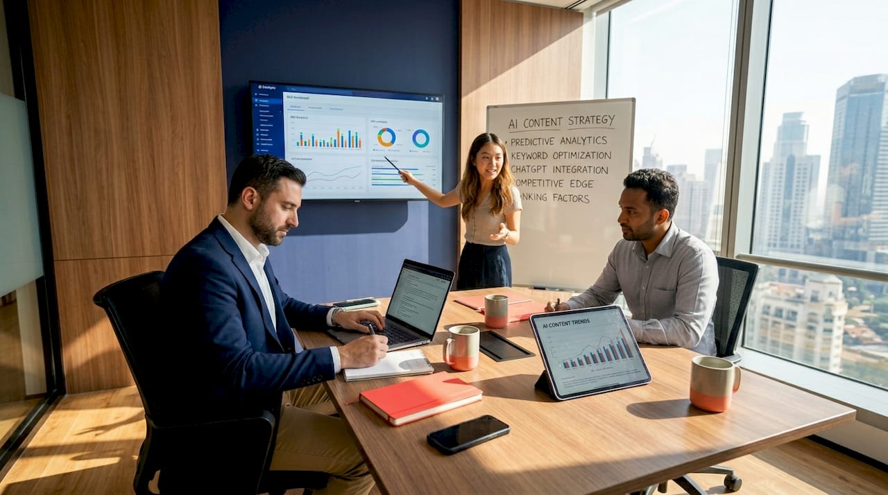 1779981642601_Marketing-team-discussing-AI-SEO-trends Marketing team discussing AI SEO trends