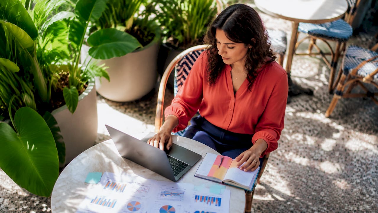 Digital marketer working on entity SEO strategies