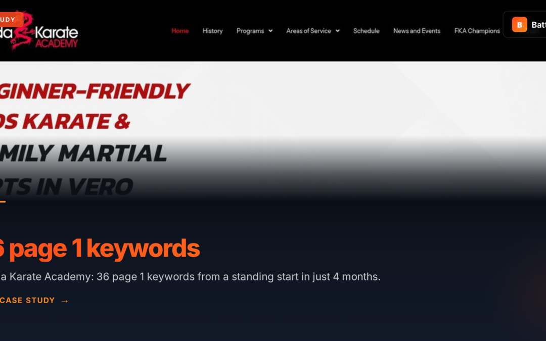 Martial Arts Academy SEO and AIO Case Study